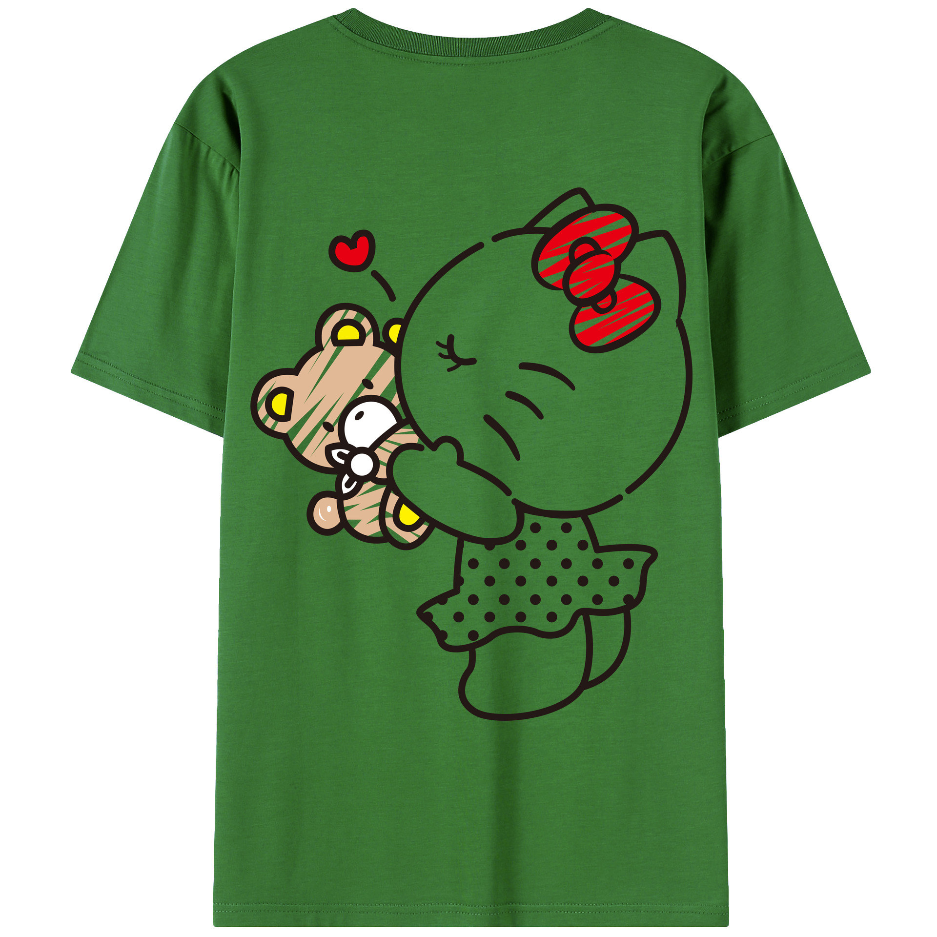 （画像用） Hello Kitty ハローキティ レディース半袖Tシャツ(バックプリント)